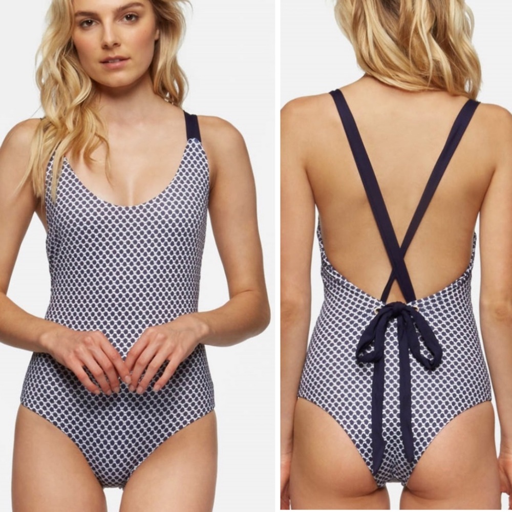 Tavik Womens Sicily One Piece Navy Blue Tank Swimsuit